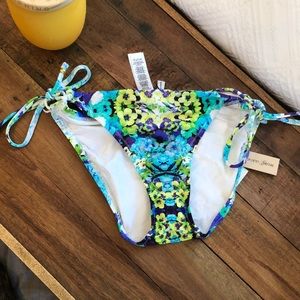 Floral bathing suit bottoms